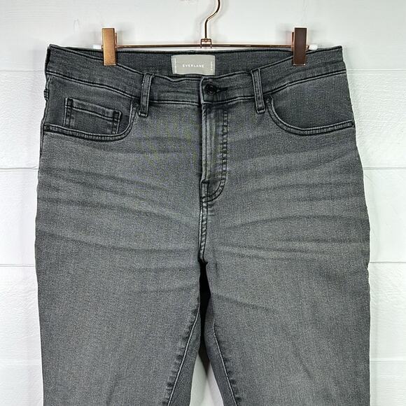 EVERLANE Gray Mid Rise Vintage Wash‎ Skinny Ankle Denim Jeans Size 32 Regular - Picture 7 of 11